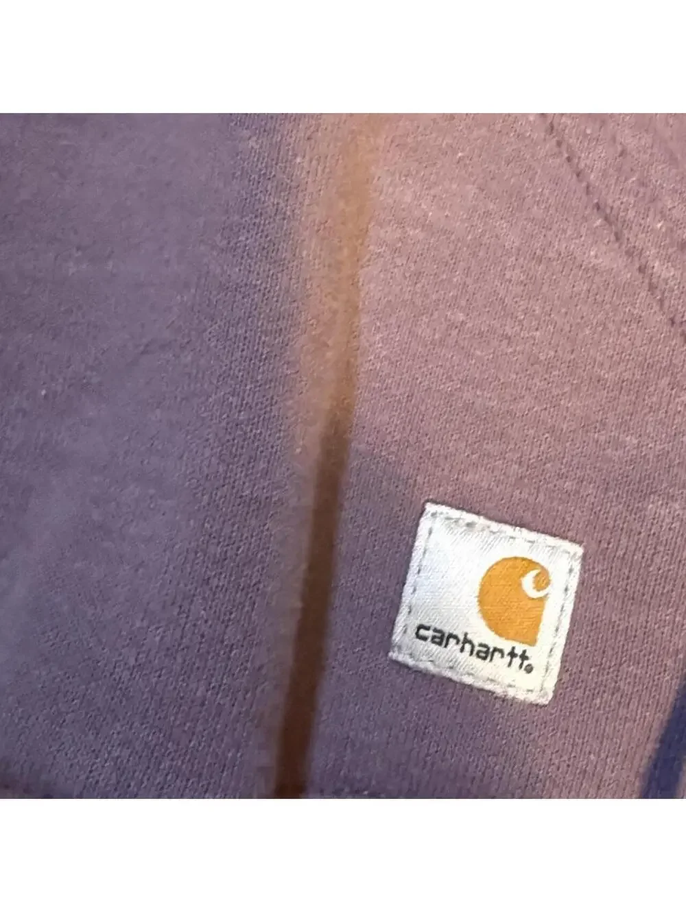Carhartt Women's Medium Purple Full Zip Hoodie Heavyweight Cotton Workwear 19x25